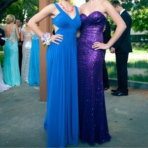 Blue BCBG MaxAzria Long Gown